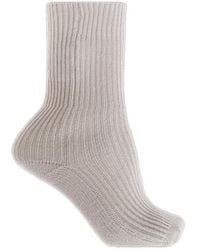 Lisa Yang - Zera Ribbed Knitted Socks - Lyst
