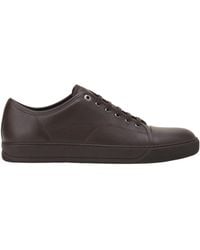 Lanvin - Textured Low-Top Sneakers - Lyst