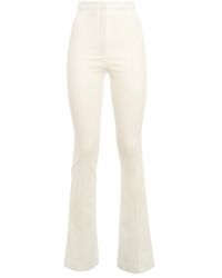 Patrizia Pepe - High-Waist Skinny Flared Leg Trousers - Lyst