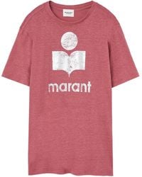 Isabel Marant - Étoile Zewel Logo Printed Crewneck T-Shirt - Lyst