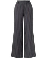 The Elder Statesman - Striped Wool And Cashmere-Blend Twill Pants - Lyst