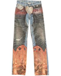 Acne Studios - Trompe Loeil Straight-Leg Jeans - Lyst
