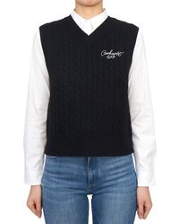 Carhartt - Cable-Knit V-Neck Vest - Lyst