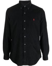 Polo Ralph Lauren - Logo Embroidered Corduroy Shirt - Lyst