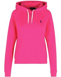 Polo Ralph Lauren - Shrunken Fit Fleece Hoodie - Lyst