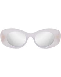 Loewe - Oval Frame Sunglasses - Lyst
