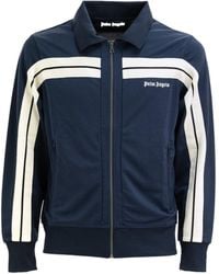 Palm Angels - Logo Embroidered Zipped Jacket - Lyst