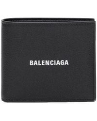 Balenciaga - Logo Print Bifold Wallet - Lyst