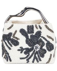 Cult Gaia - Solene Floral Beaded Clutch Bag - Lyst