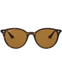 Ray-Ban - Rb4305 Round Frame Polarised Sunglasses - Lyst
