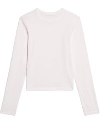 Helmut Lang - Long-Sleeved Slim Logo T-Shirt - Lyst