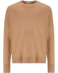 Celine - Crewneck Sweater With Elbow Patch - Lyst