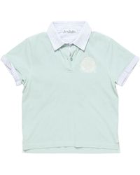 Acne Studios - Logo-Embroidered Polo Shirt - Lyst