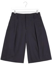 Lemaire - Maxi Pleated Bermuda Shorts - Lyst