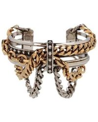 McQueen - Multi-Chain Cuff Bracelet - Lyst