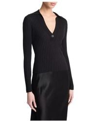 Vince - Snap Polo Jumper - Lyst