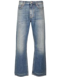 Valentino - Logo Patch Straight Leg Jeans - Lyst