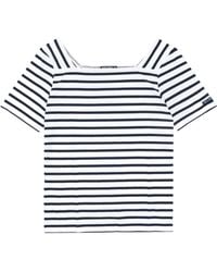 Saint James - Striped Graphic T-Shirt - Lyst