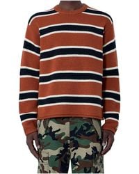 Stussy - Striped Wool-Blend Sweater - Lyst