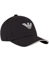 Emporio Armani - Logo Printed Baseball Cap - Lyst