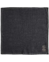 Brunello Cucinelli - Logo Detailed Scarf - Lyst