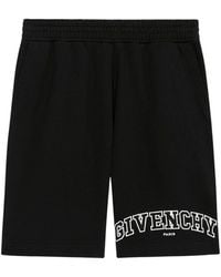 Givenchy - Logo Printed Elastic Waist Shorts - Lyst