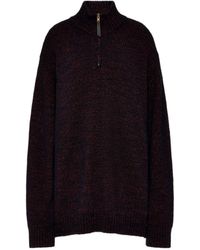 Maison Margiela - Half-Zip Knit Jumper - Lyst