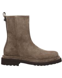 Brunello Cucinelli - 30Mm Side-Zip Suede Ankle Boots - Lyst