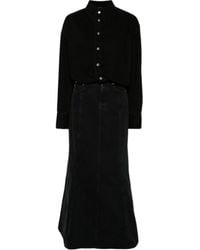 Haikure - Jos Long-Sleeve Denim Maxi Dress - Lyst