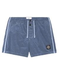Stone Island - Logo Patch Drawstring Shorts - Lyst