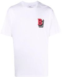 Burberry - Letter Graphic Cotton Oversized T-Shirt - Lyst