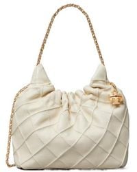 Tory Burch - Mini Fleming Drawstring Hobo Bag - Lyst