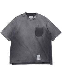 Maison Mihara Yasuhiro - V-Neck Distressed T-Shirt - Lyst