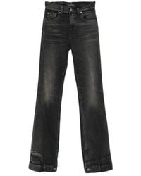Haikure - Distressed-Effect Raw-Cut Jeans - Lyst