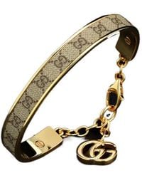Gucci - Bangle Bracelet With Double G Charm - Lyst