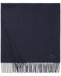 Loro Piana - Logo Embroidered Scarf - Lyst