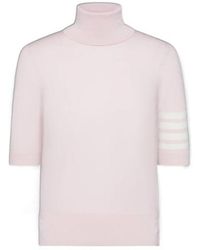 Thom Browne - Roll Neck Knitted Jumper - Lyst