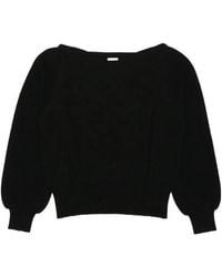 Burberry - Logo Knitted Pullover - Lyst