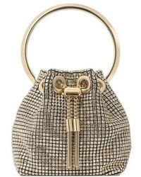 Jimmy Choo - Embellished Drawstring Bucket Bag - Lyst