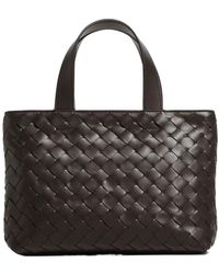 Bottega Veneta - Mini Intrecciato Zipped Tote - Lyst
