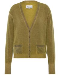 Maison Margiela - Virgin Wool V-Neck Cardigan - Lyst