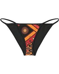 PUCCI - Pucci Printed Bikini Bottom - Lyst