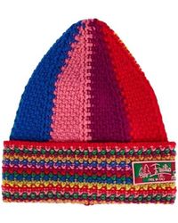 PUCCI - Colourblock Wool Beanie Hat - Lyst