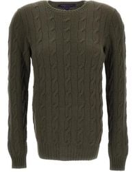Ralph Lauren - Cable-Knit Crewneck Jumper - Lyst