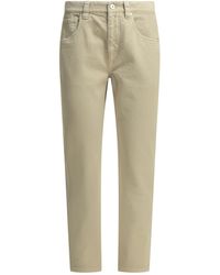 Brunello Cucinelli - 'Straight Shiny Bartck' Straight Leg Jeans - Lyst