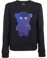 Emporio Armani - Manga Bear Long-Sleeved Sweatshirt - Lyst