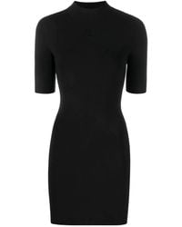 T By Alexander Wang - Alexander Wang High-Neck Mini Dress - Lyst