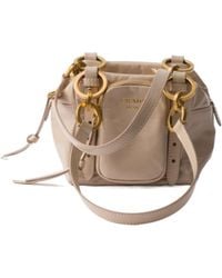 Prada - Dangle Leather Top-Handle Mini-Bag - Lyst