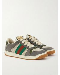 Gucci - Gg Supreme Web Striped Sneakers - Lyst