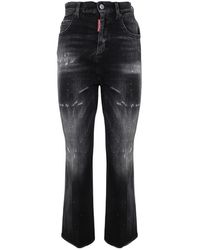 DSquared² - Flared Distressed Jeans - Lyst